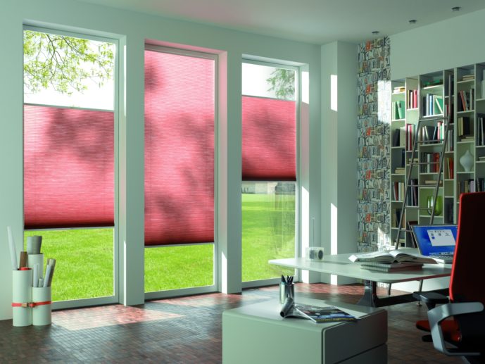 Pleated and cellular blinds